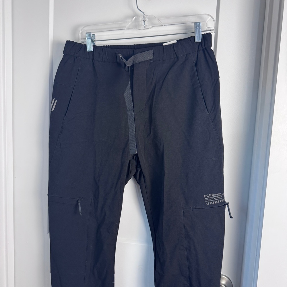 Alexander K Techwear Jogger Pants Men 32 Black Belted Utility Zip Pocket Belt - Picture 3 of 13